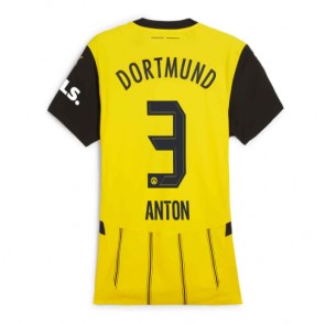 Billiga Borussia Dortmund Waldemar Anton #3 Hemmatröja Dam 2024-25 Kortärmad